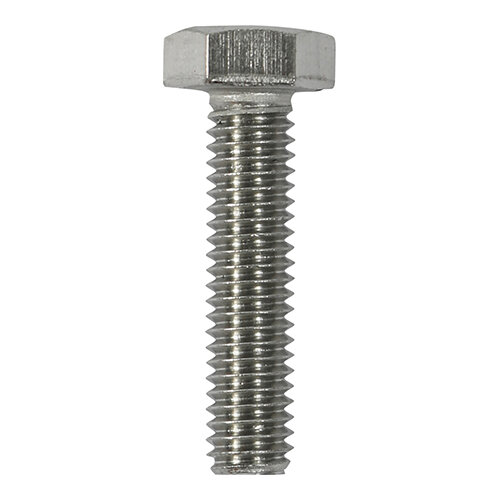 Timco Set Screws DIN933 A2 Stainless Steel - M12 x 60 (5 Pack)